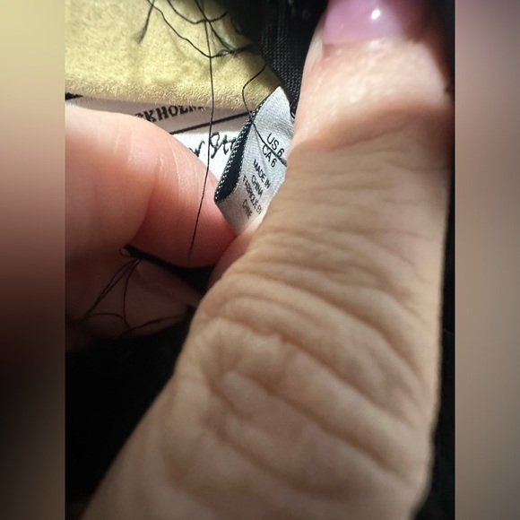 & Other Stories Black Feather Embellished A-Line Dress Size 6 EUC - Picture 6 of 6